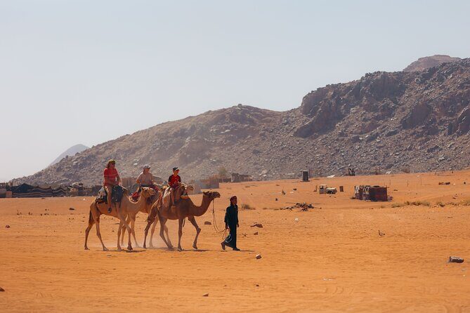 1 Day & 1 Night | Stay & Jeep + Camel Tour in Wadi Rum | Magic Bedouin Star - Your day starts in the Wadi Rum pickup window