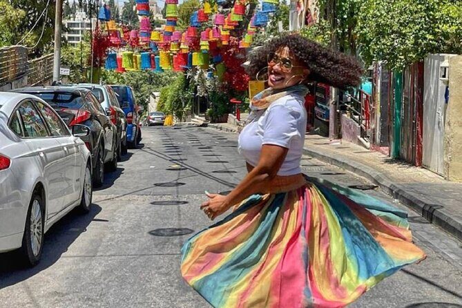Amazing Panoramic Amman City Tour - Rainbow Street photo break: a short stop with strong atmosphere