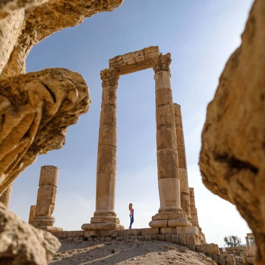 Amman: Private Sightseeing City Tour - Citadel Hilltop: Temple of Hercules and the Archaeological Museum