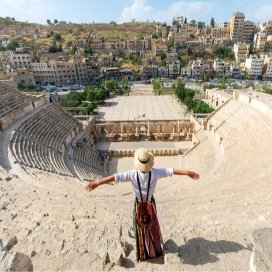 Amman: Private Sightseeing City Tour - King Abdullah I Mosque: Blue Dome Views and Quick Stops with Big Impact
