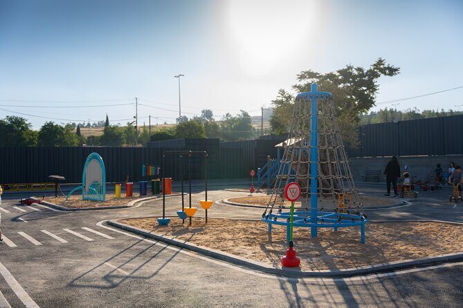 Discover Trax Jo Playground and Traffic Park Fun - The playground area: great for gatherings, and people plan birthdays here