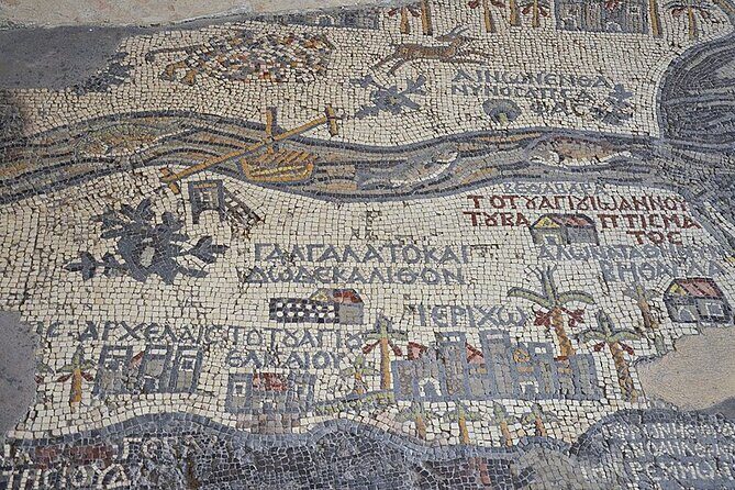 From Amman :Dead Sea ,baptism site,mount Nebo and Madaba Full day - Madaba’s St. George’s Church mosaics: a quick, art-first stop