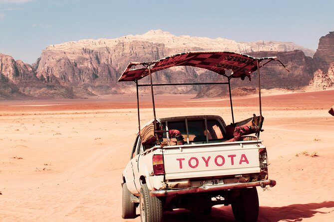 FROM AMMAN | Petra & Wadi Rum in one day | The Jordanian Mappers - Wadi Rum Village: 2 Hours With a Bedouin Guide by 4x4 Jeep