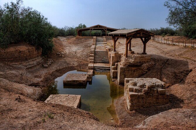 From Amman :Private Full day Dead sea and baptism site Tour - Stop 1: The Baptism Site of Jesus Christ and the 300-meter descent