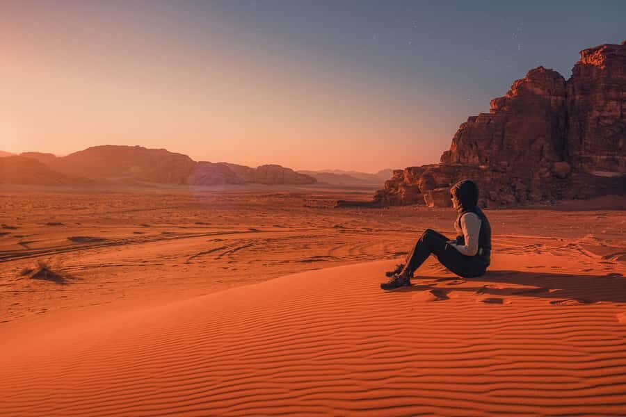 From Jerusalem: Petra, Wadi Rum & Aqaba 2-Day Glamping Tour - Jeep safari in Wadi Rum: Seven Pillars and a film-location feel