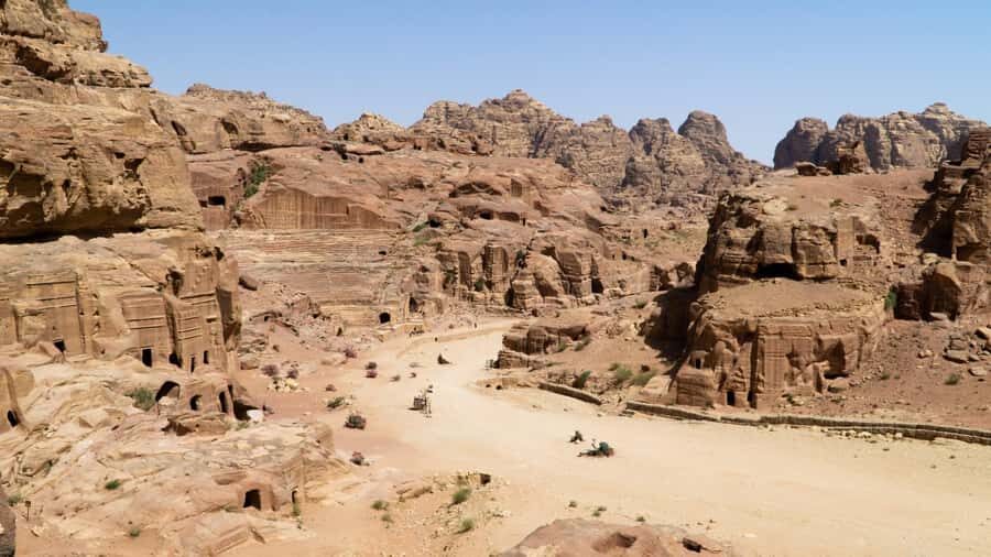 From Tel Aviv: Full-Day Trip to Petra with Roundtrip Flights - Beyond the Treasury: Facades, Tombs, and the Rock-Carved Theater