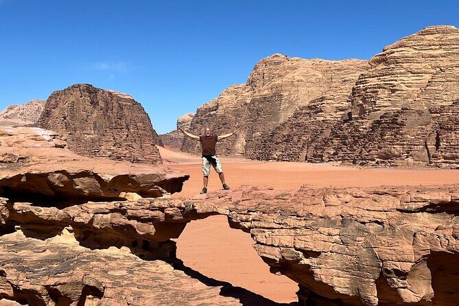 Full Day Jeep and Camel Tour - Abu Khasaba Canyon: the jeep positioning trick and the tea reward