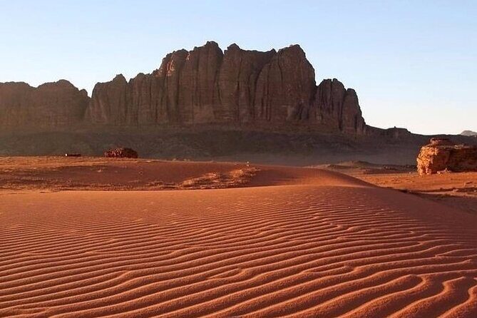Full-Day Jeep Tour in Wadi Rum with Overnight Stay - “Little Bridge” and Lawrence’s House: landmarks with layers
