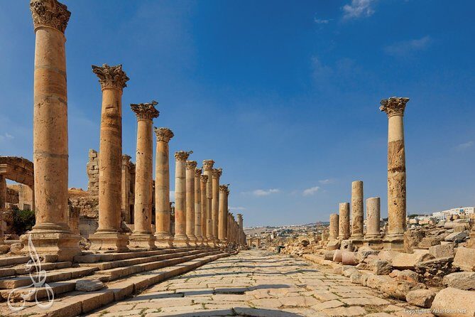 Half Day Tour to Jerash from Amman - Artemis Terrace views and the optional sunset moment