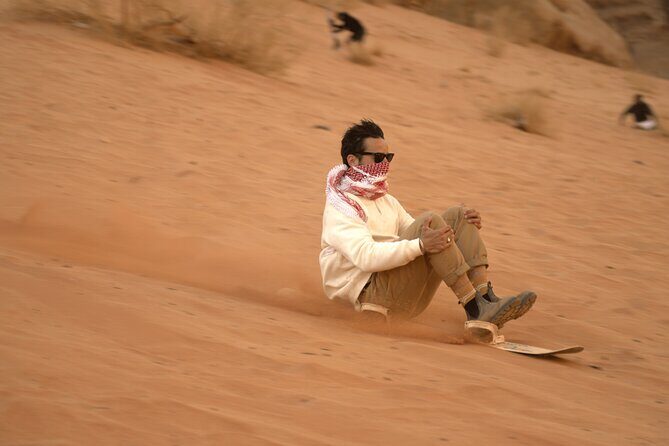 horse riding 2 hours tour in Wadi Rum - Stop 3: Al Ramal red sand dune—walk it, then cool off