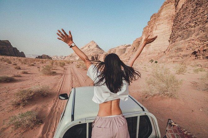 Lawrence's House Jeep Tour (5 hours) - Rock bridges and the Al Ramal red sand dune climb
