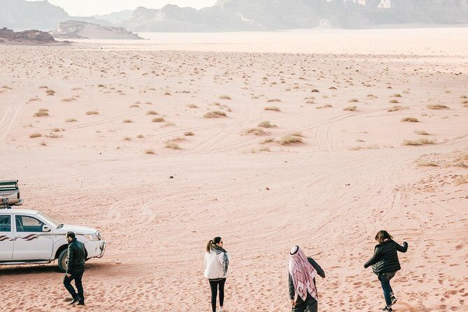 Petra and Wadi Rum Day Excursion with Hotel Collection - Wadi Rum 4x4 safari: Nabataean stops, tea at camp, and sunset timing