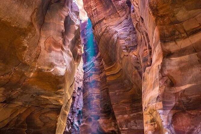 Wadi Al Mujib Adventures From Amman, QAI Airport, Deadsea or Madaba - Inside the Siq Trail: the walkway over the dam, then upstream water play
