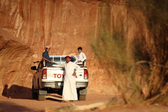 Wadi Rum 2-Day Jeep Tour with Meals and Overnight in Bedouin Camp - The Day 1 route: Lawrence’s Spring to Khazali Canyon