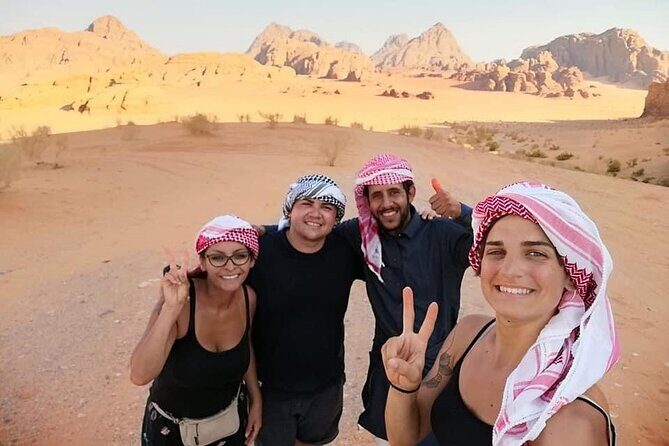 Wadi Rum 2-Day Jeep Tour with Meals and Overnight in Bedouin Camp - Red dunes and the smaller formations that make photos work