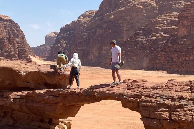Wadi Rum 2-Day Jeep Tour with Meals and Overnight in Bedouin Camp - White Desert color shift and sunset tea at campfire
