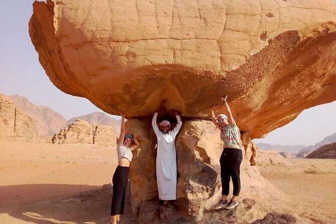 Wadi Rum 2-Day Jeep Tour with Meals and Overnight in Bedouin Camp - Underground Bedouin dinner, then stars without noise