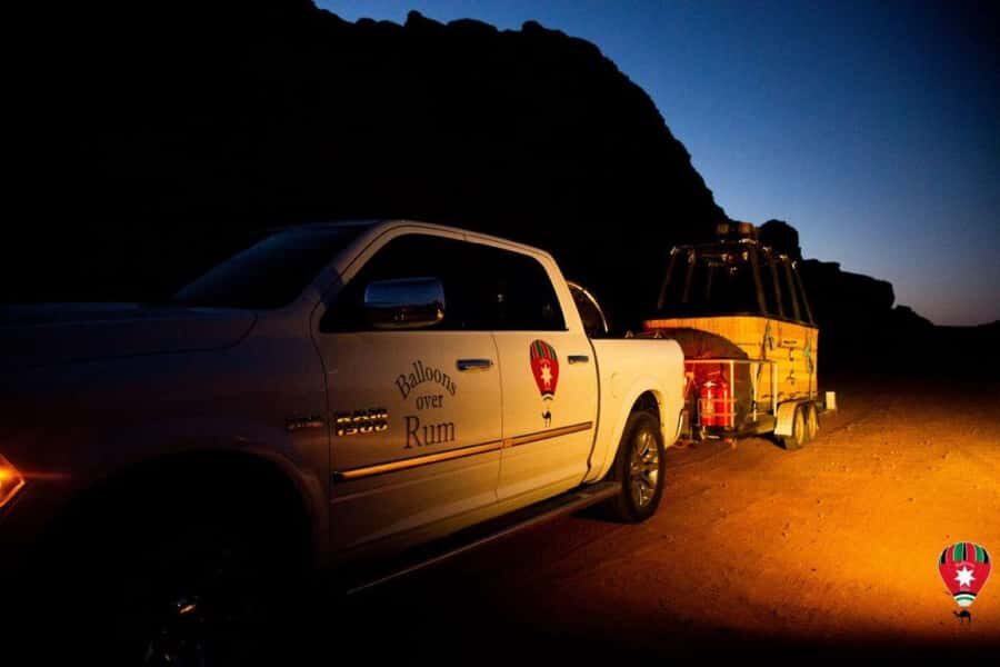 Wadi Rum: Balloons Over Rum - Inflation time with Bedouin tea: the waiting part you’ll actually enjoy