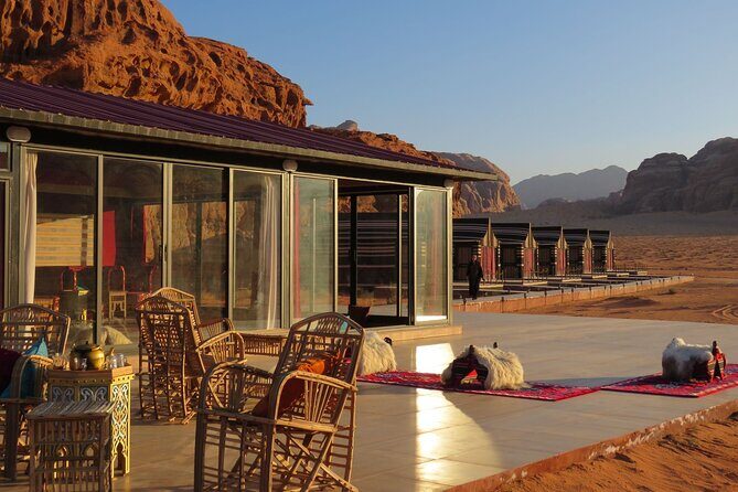 Wadi Rum Full Day Jeep Tour + Overnight & Dinner in Bedouin Camp - Lawrence’s House, the White Desert shift, and Mushroom Rock