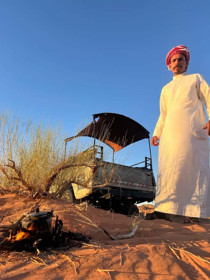Wadi Rum:Full Day Tour Lunch Sand boarding Camel Ride Sunset - Khazali Mountain area: Thamudic inscriptions and a small rock arch